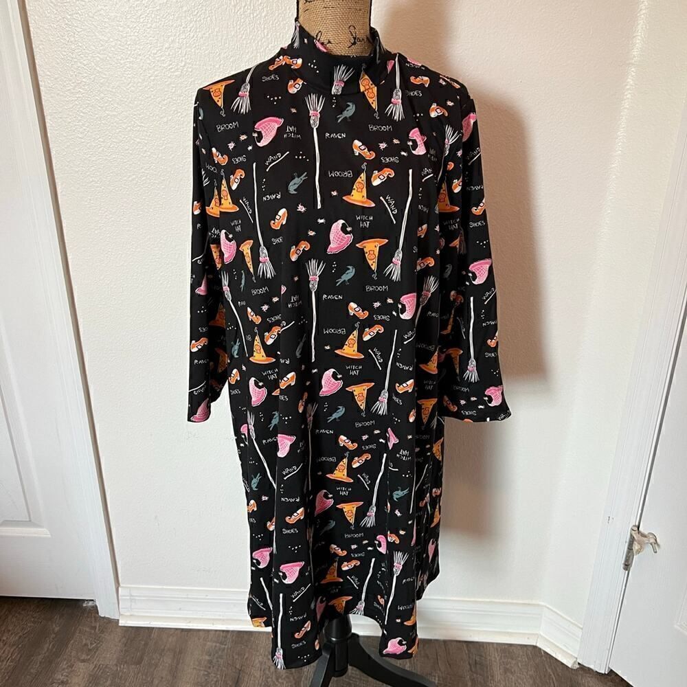 Celebrate Together Witches Hat Halloween Swing Dress-Size XL